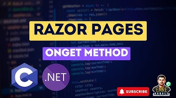 Razor Pages .Net Core - OnGet Method -  Beginner Tutorial - 2 ( Macintosh)