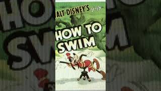 Disney Park Goofy How To Swim Cartoon Poster Reproduction Print