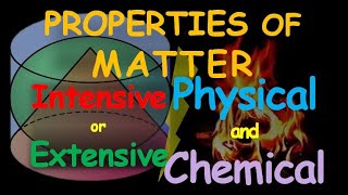 Properties of Matter - Physical & Chemical Properties, Intensive & Extensive Properties  | Chemistry