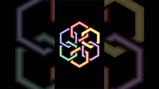 Six Neon Hexagon Design in CorelDraw 2026 💚🔥 #shorts