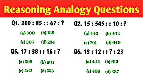 Reasoning Analogy Questions || Reasoning Practice Set ||  Analogy Previous year question tricks 