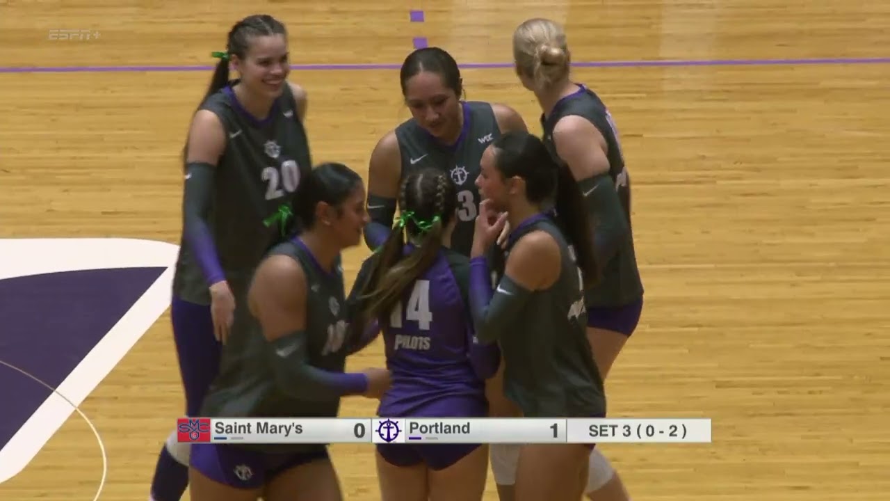 Portland Volleyball vs. Saint Mary's (3-0) - Highlights