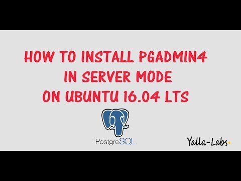 How to install pgadmin