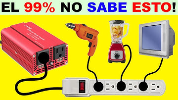 MIRA TODO LO QUE PUEDES CONECTAR A UN INVERSOR DE 12v!