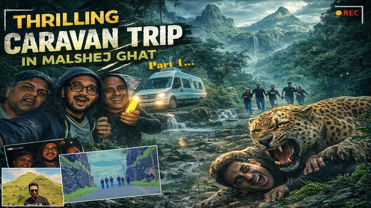 Thrilling Caravan Trip to Malshej Ghat Turned Unexpected! 🚐 | Part 1 #travel