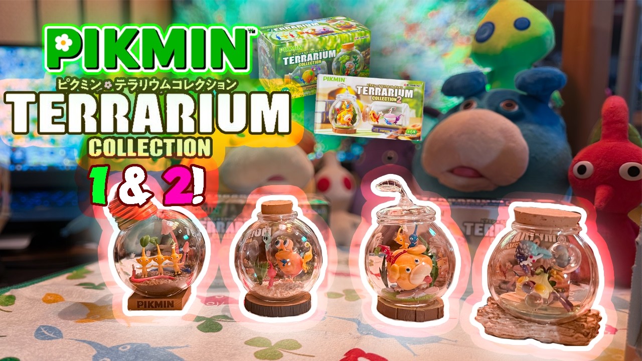Pikmin Terrarium Collections 1 & 2 UNBOXING! | Orangee Inkling Unboxings