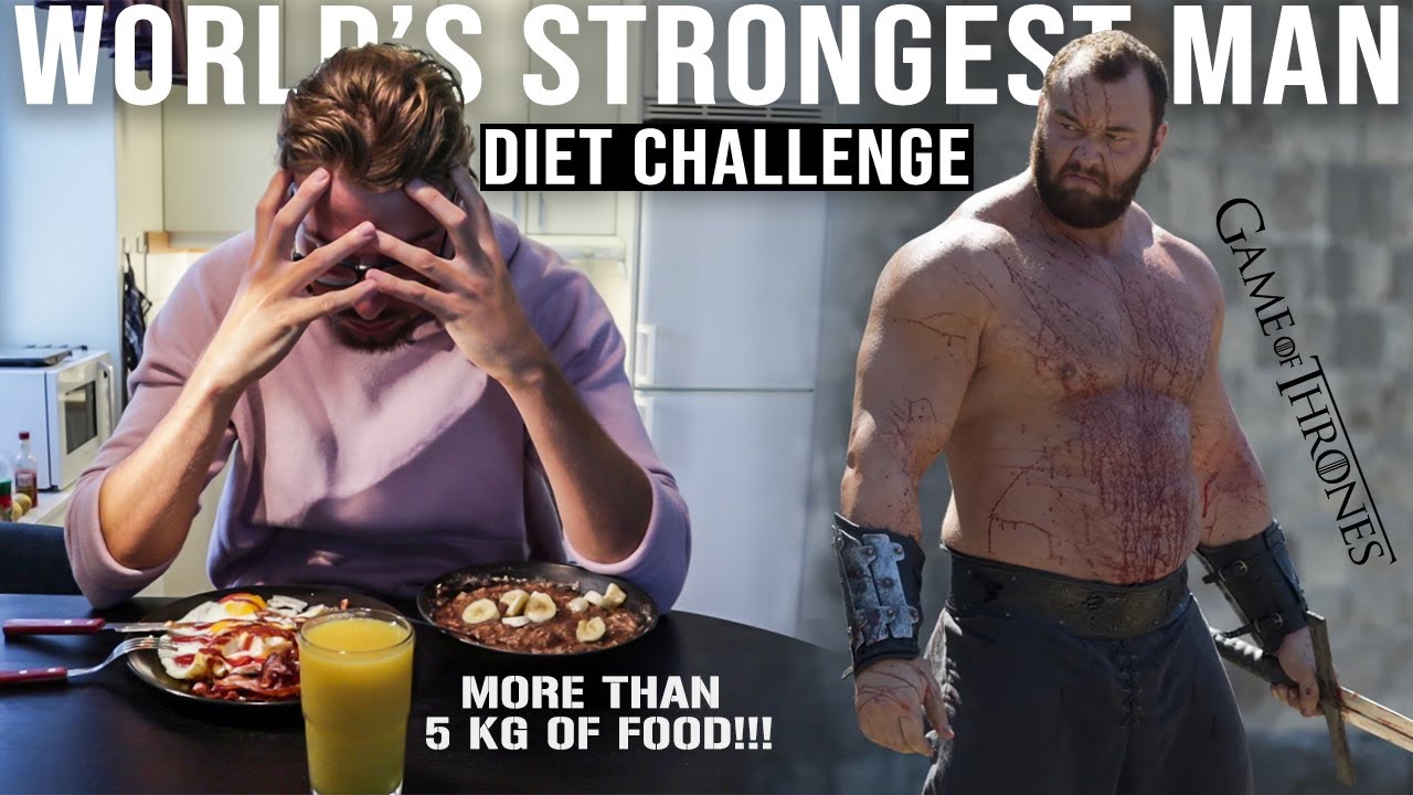 world s strongest man diet challenge hafthor bjornsson world s strongest man diet chart