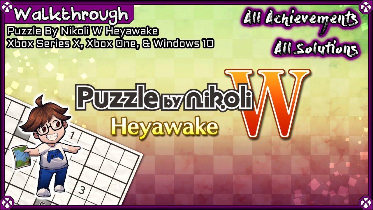 Walkthrough Puzzle By Nikoli W Heyawake XSX W10 All Achievements 