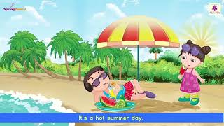 Seasons - Summer | Nursery Rhymes for Kids | Nursery FLN World Around Us Book 2 | Springboard