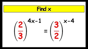 🔴Nice Exponential Equations | Find the Value Of X