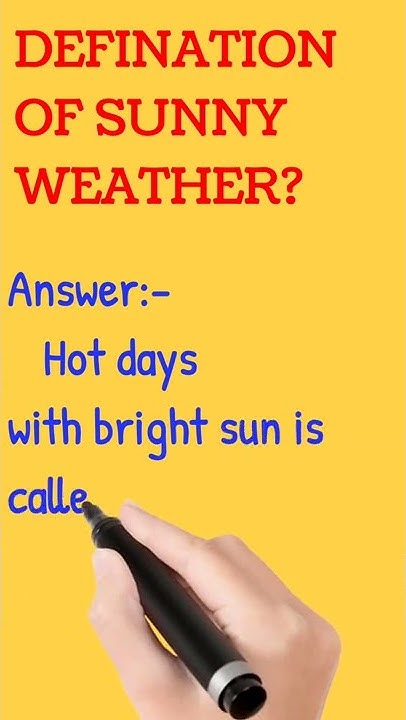 definition-of-sunny-weather-shorts-defination-youtube