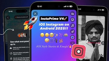 INSTAPRIME V4 NEW UPDATE !! iOS INSTAGRAM ON ANDROID 2025 🚀 | iPhone Story iOS 18 Emojis Fonts