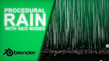 How to create a stylized rain effect with geometry nodes in Blender
