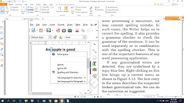 LibreOfficeWriter - Non Printing, Go To, Spelling Check Features