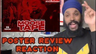 MOOSE TAPE | Sidhu Moosewala Back | Album Poster | Reaction & Review