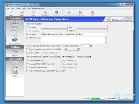 How to use Webserver Stress Tool