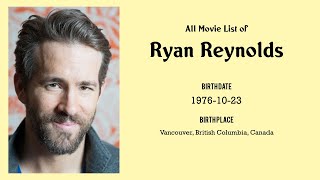 Ryan Reynolds Movies list Ryan Reynolds| Filmography of Ryan Reynolds