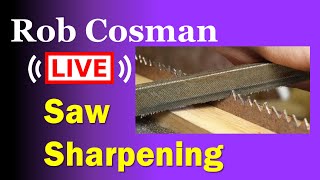 Saw Sharpening  Live Q & A (23 Mar 2024)