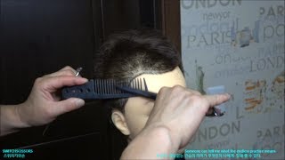 Haircut scissors practice ASMR