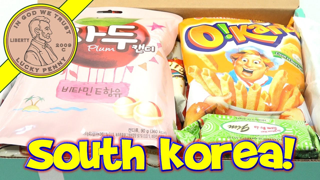 Try Treats South Korea Candy & Snack Monthly Subscription Box YouTube