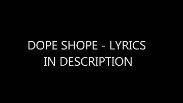 Dope Shope - YO YO Honey Singh and Deep Money - LYRICS