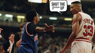 Scottie Pippen Heated Moments (Rare Footage)