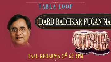 Dard Badhkar Fugan Na Ho Jaye | Jagjit Singh | Tabla Loop | C# 62 BPM | Tabla Loop | Keharwa Taal