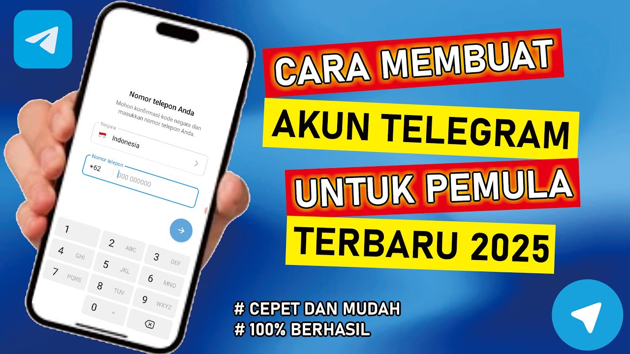 Tutorial Membuat Akun Telegram 2025 | Cara Daftar Akun Telegram Terbaru 2025