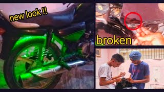 Modefied my bike | but bike ke wind shild tuot gae