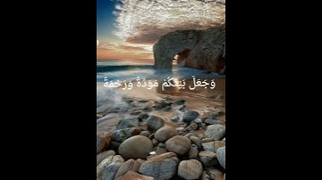 (وَمِنْ آيَاتِهِ أَنْ خَلَقَ لَكُمْ مِنْ أَنْفُسِكُمْ أَزْوَاجًا) تلاوة خاشعة للقارئ ياسر الدوسري