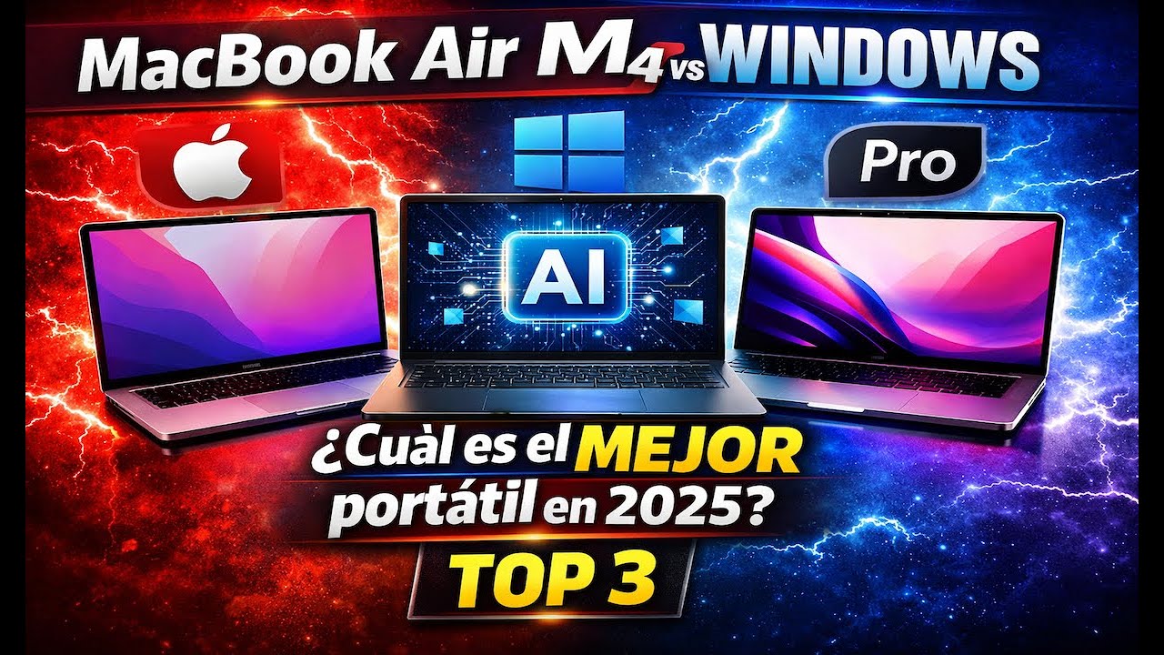 MacBook Air M4 vs Windows: ¿Cuál es el MEJOR portátil en 2026? | TOP 3