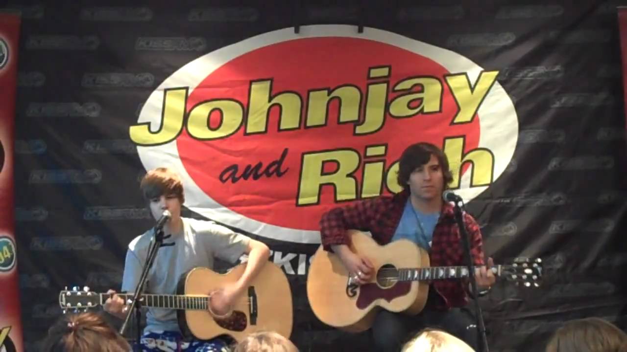 Justin Bieber on Johnjay and Rich - One Less Lonely Girl Acoustic