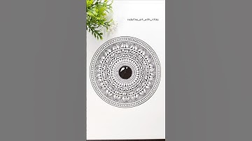 Easy Mandala Grid & Radius Tutorial for Beginners | Step-by-Step Guide✍️✨ #shorts #mandalaart