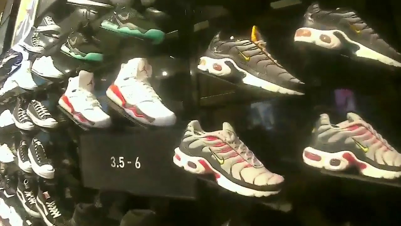 Inside Footlocker UK at Westfield Mall in London Shopping for Sneakers