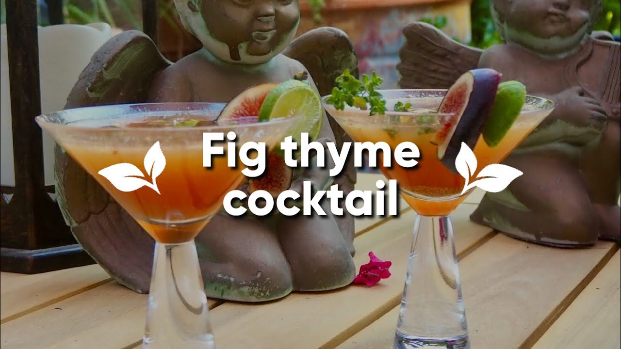 Fig Thyme Cocktail Recipe YouTube