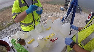 video 19   filling water sample containers