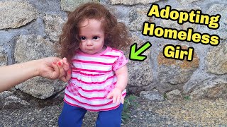 Adopting Homeless Reborn Toddler Girl Role Play