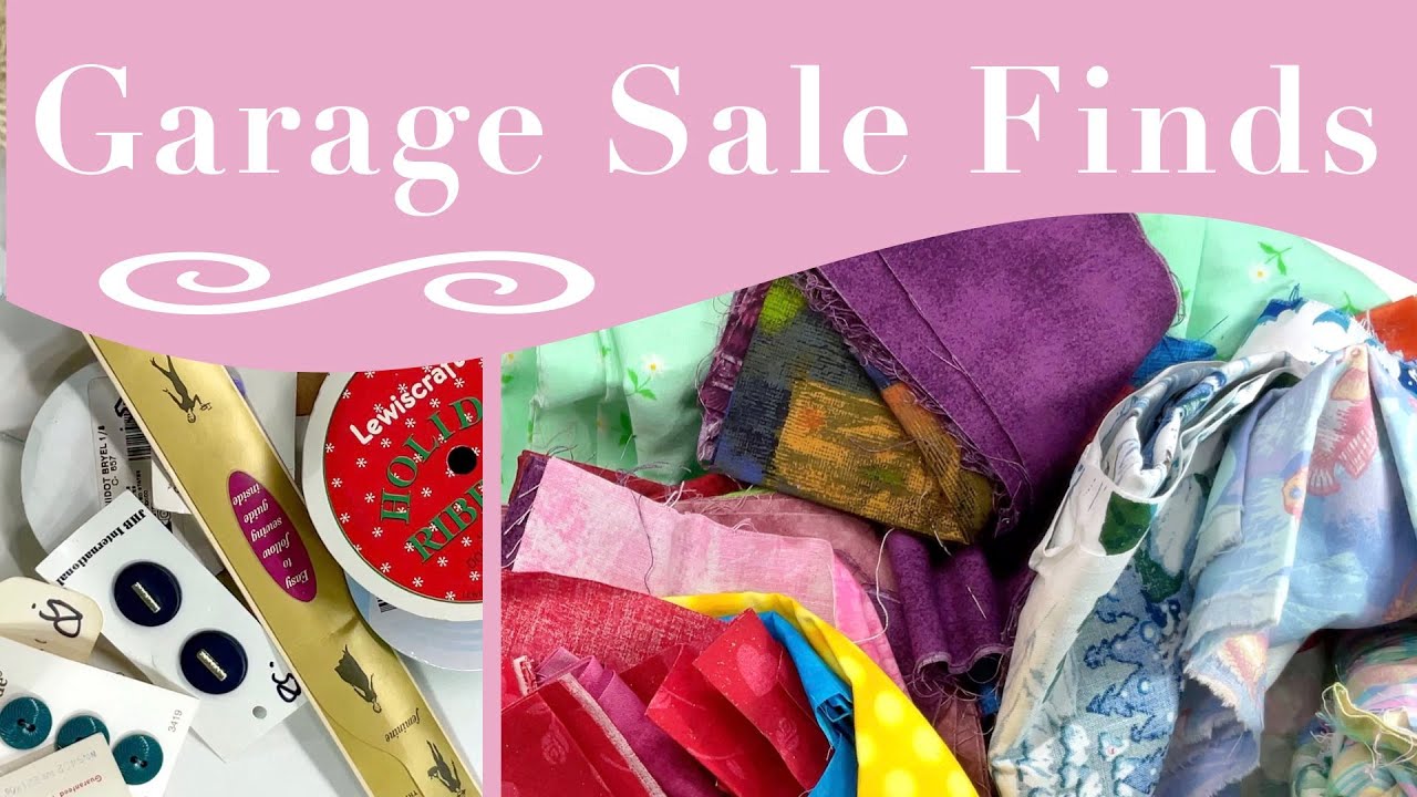 Thrift and Garage Sale Haul - Fabric & Notions June 2022