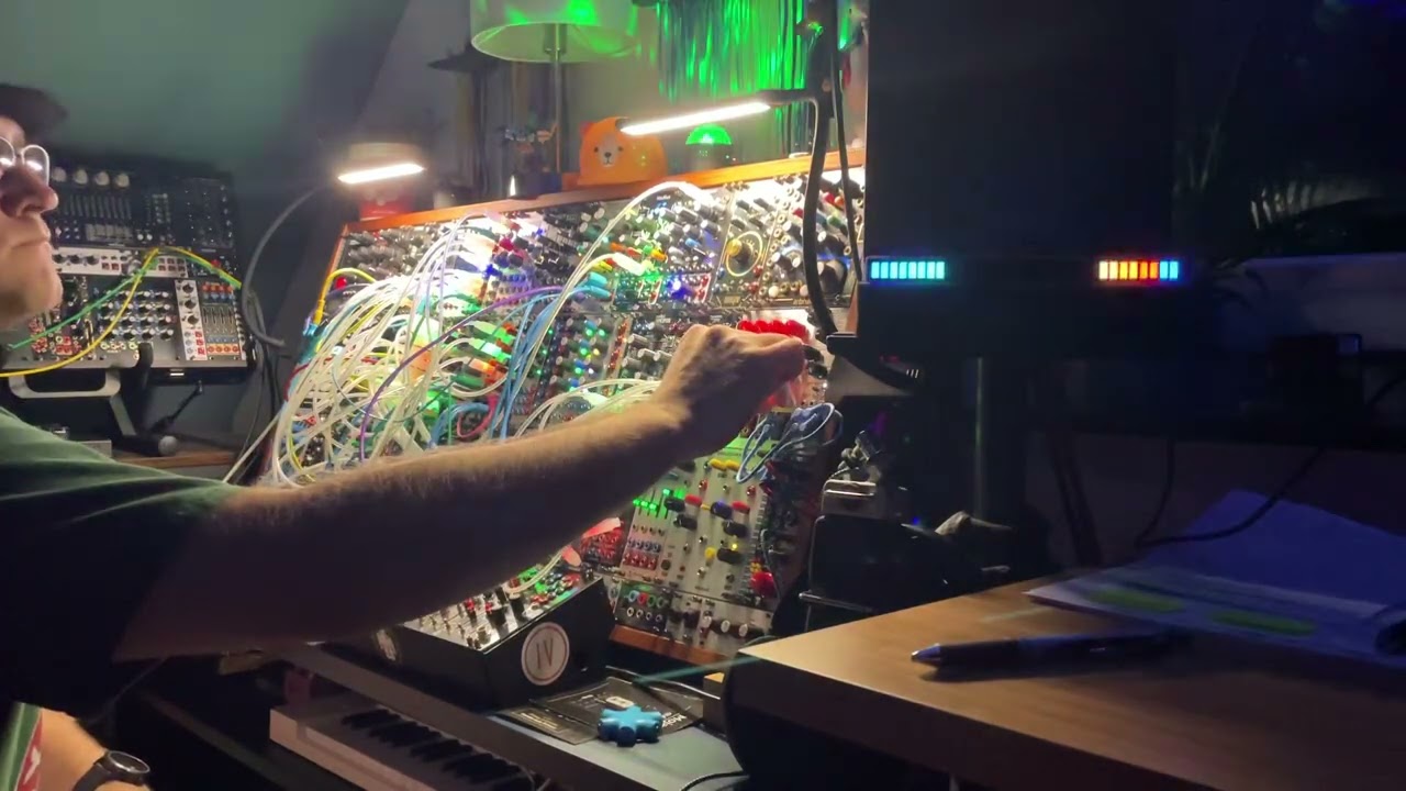 Early Morning Patching on my Modular System