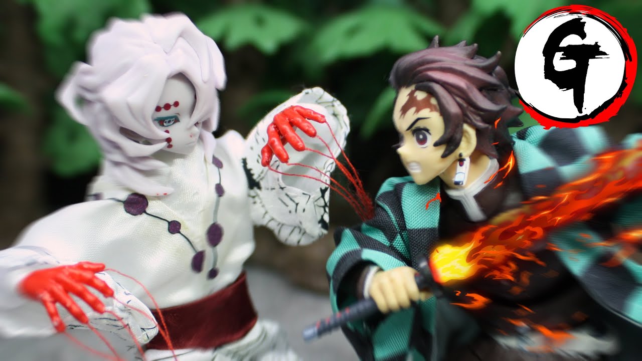 Tanjiro VS Rui -Demon Slayer stop motion竈門炭治郎VS累-鬼滅