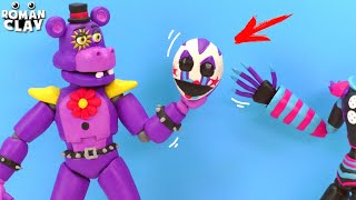 Glamrock Puppet & Glamrock Mr. Hippo Animatronic with Clay ► FNAF Security Breach | Roman Clay