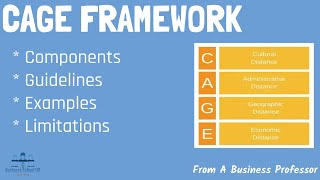Cage Framework Distance Framework From A Business Professor