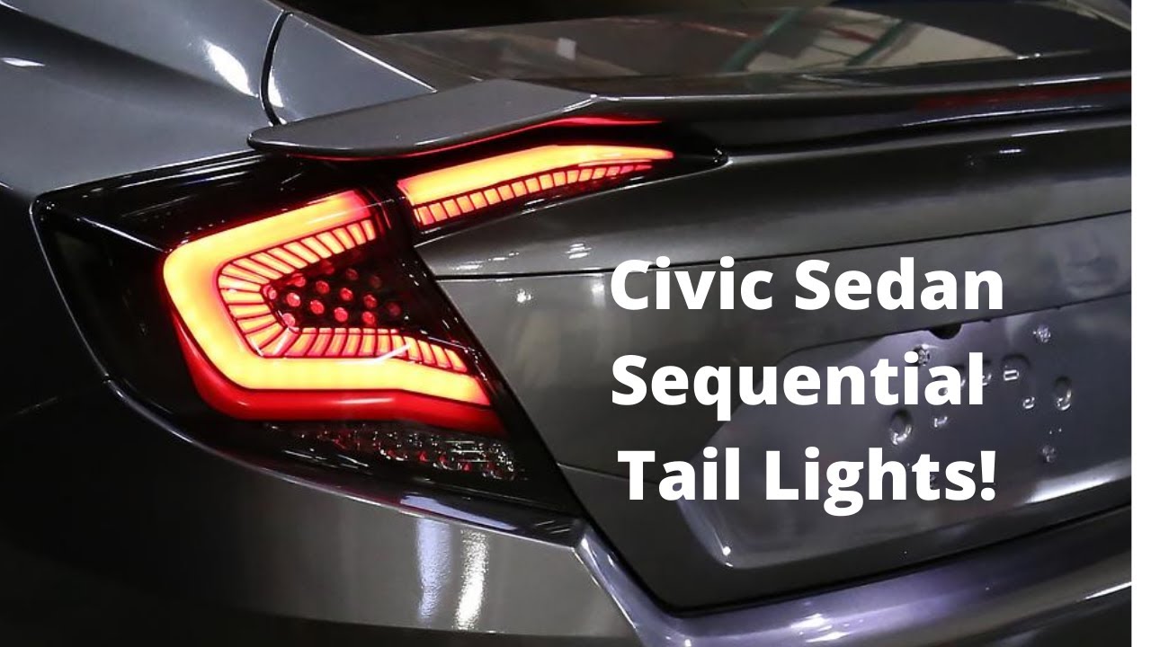 Honda Civic Sedan Sequential Tail Lights (2016-2020) Dynamic Fiber