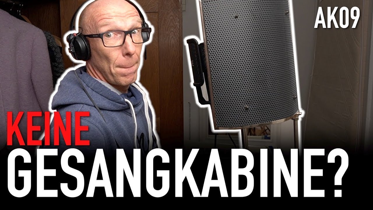 Zuhause trockene Vocals aufnehmen wie im Profi-Studio