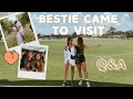 BESTIE CAME TO VISIT | college soccer Q&A, peach picking, + more