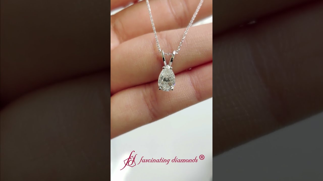 Gorgeous 1ct Lab-Grown Pink Diamond Heart Necklace