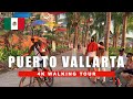 Puerto vallarta mxico walking tour  sunset in zona romantica  4kr 60fps