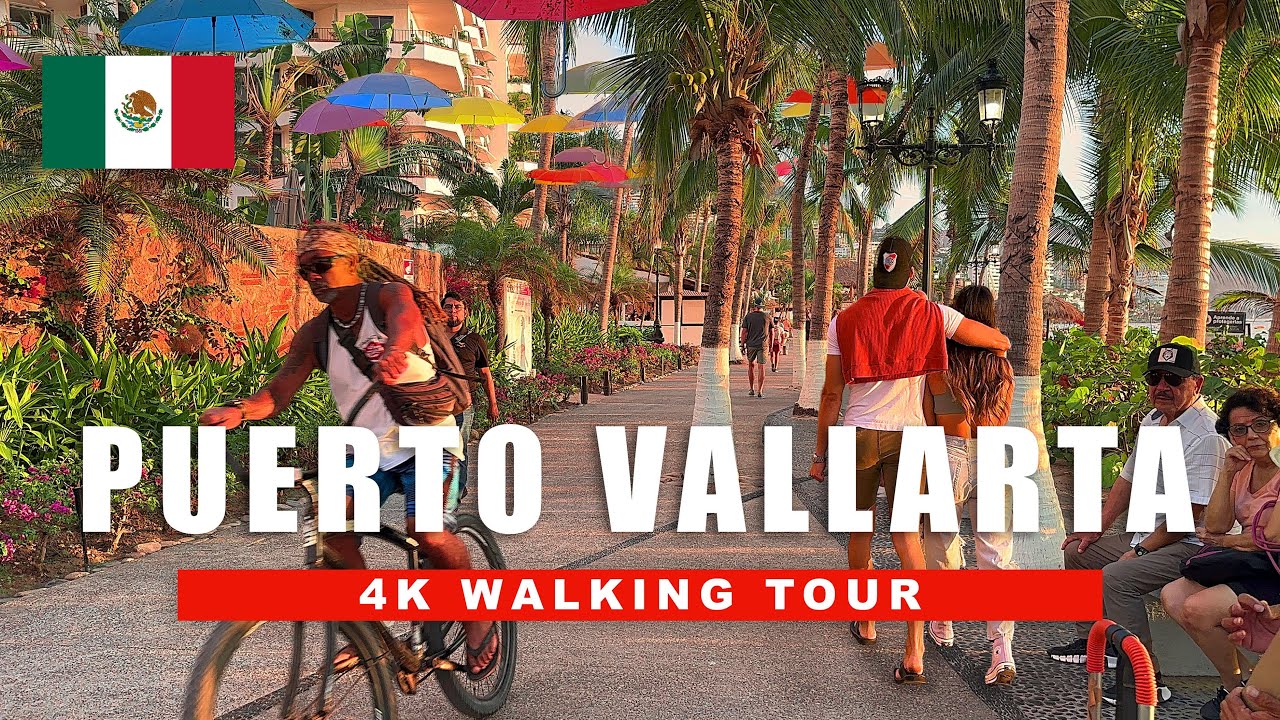 🇲🇽 Puerto Vallarta, México Walking Tour 🌴 Sunset in Zona Romantica | 4K HDR 60fps