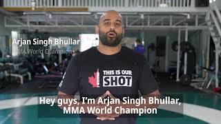 MMA World Champion Arjan Singh Bhullar got vaccinated! Have you?