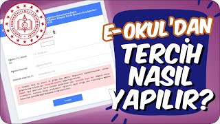 e- Okul Üzerinden LGS Tercihi